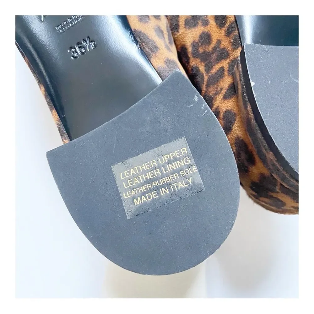 AGL Seraphina Animal Print Flat In Ghephard Cognac Leopard size EU36.5 US6